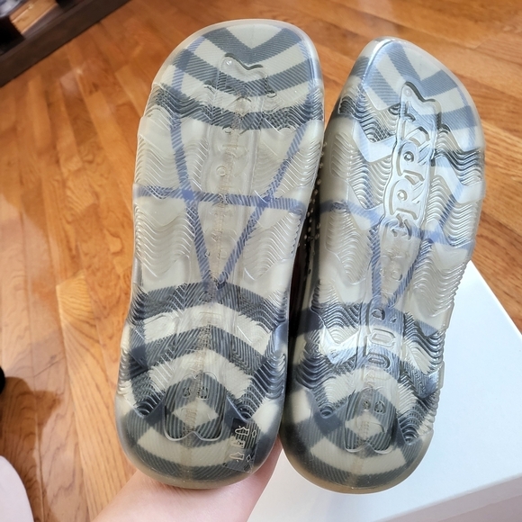 Burberry Gray Plaid Slide Sandals main image 10
